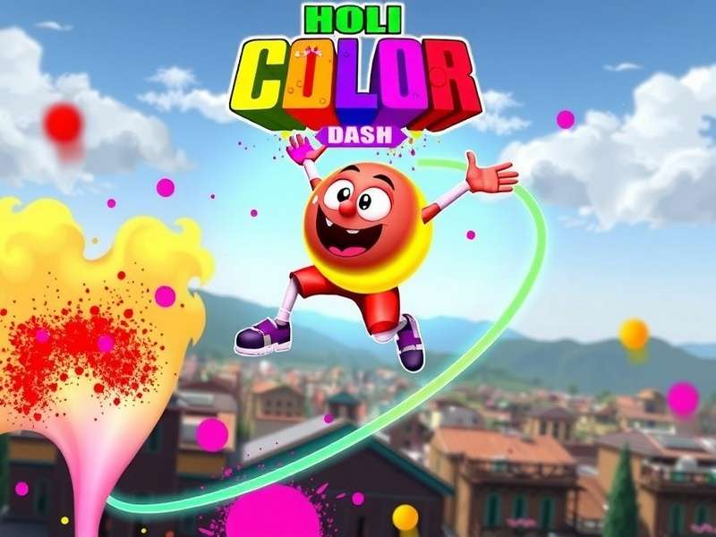 Holi Color Dash Gameplay Screenshot